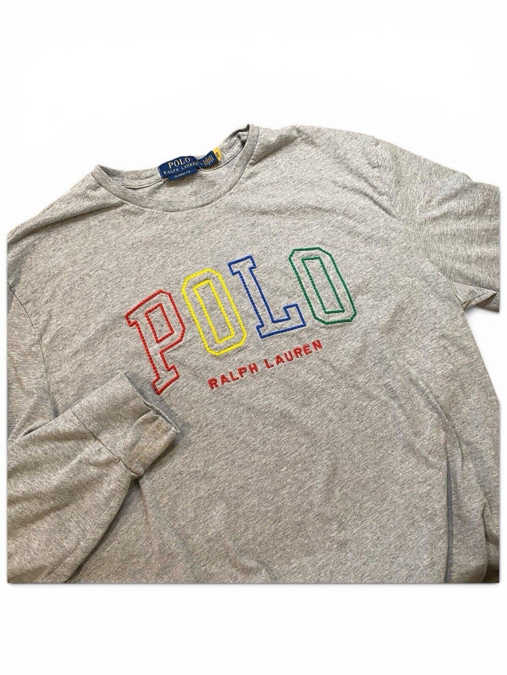 Ralph Lauren Men's Polo L/S Shirt With Embroidered Logo Size L Classic Fit